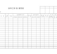 상여고과및결정표 상여고과및결정표